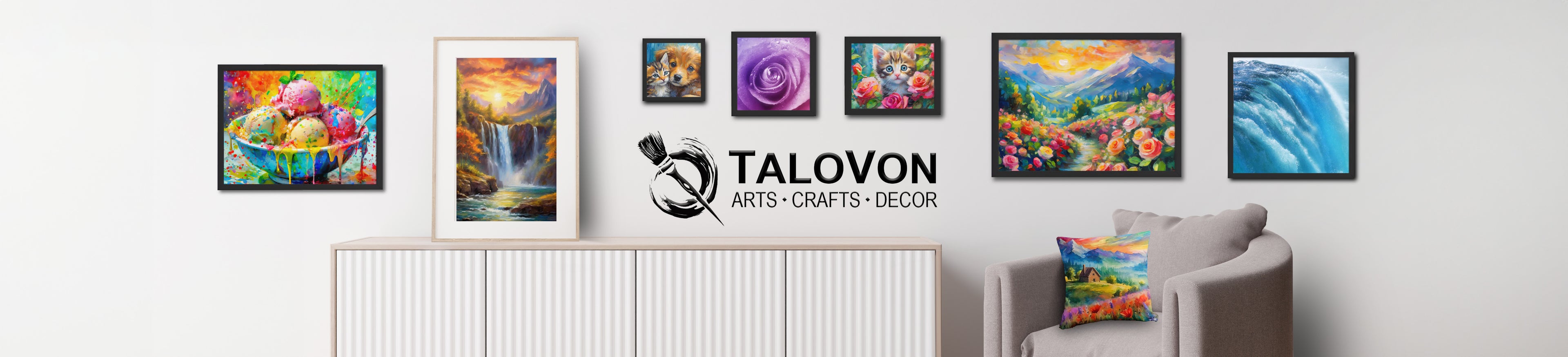 decor, frames, art, crafts, talovon