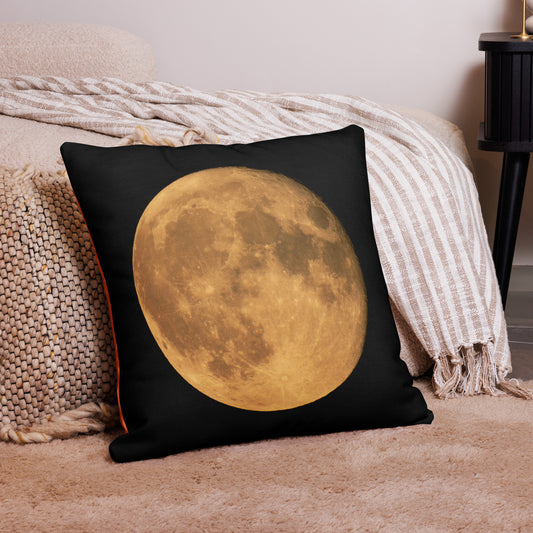 Premium Pillow Case - An October Moon, Moon Art, Lunar Art, Seasonal Art, Autumn Art, Halloween Art, Nature Art, Couch Art, Bedroom Art, Living Room Art, Home Décor, Photography,