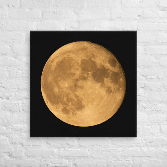 Canvas - An October Moon, Moon Art, Lunar Art, Seasonal Art, Autumn Art, Halloween Art, Nature Art, Wall Art, Bedroom Art, Living Room Art, Home Décor, Photography,