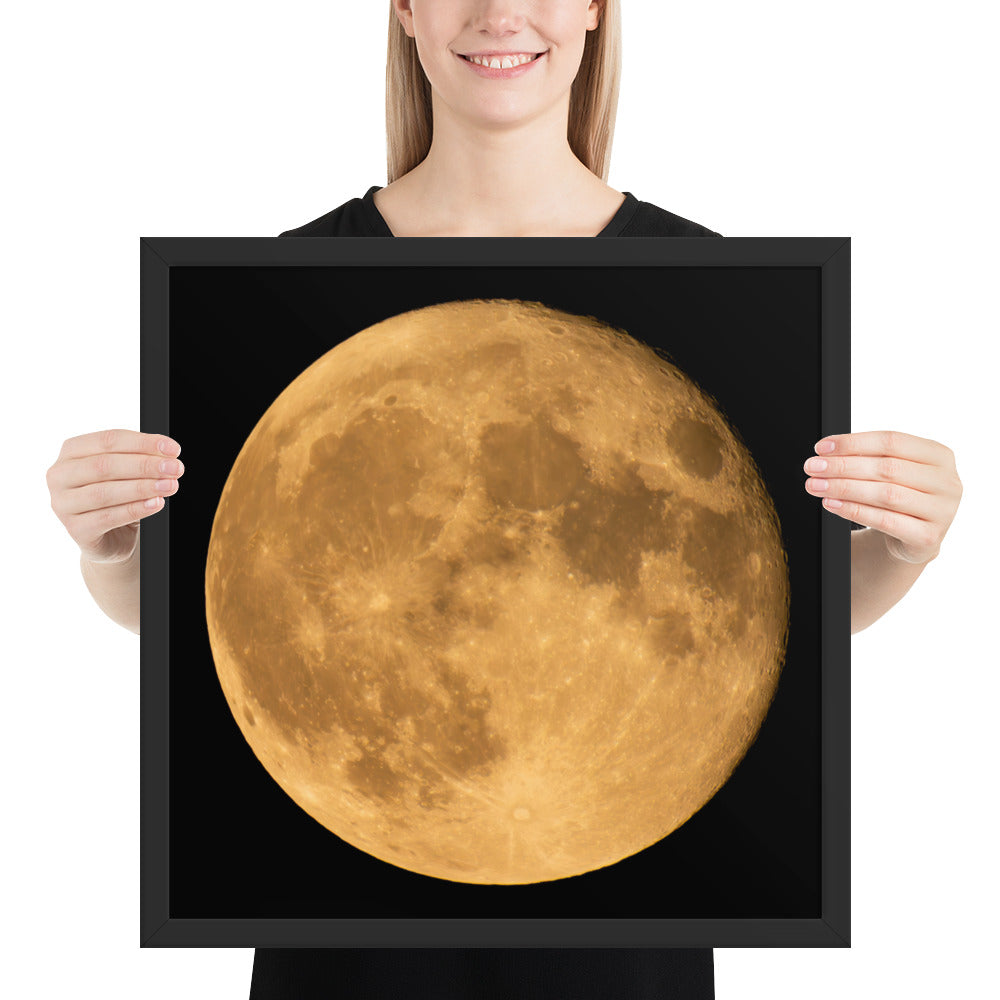 Framed Poster - An October Moon, Moon Art, Lunar Art, Seasonal Art, Autumn Art, Halloween Art, Nature Art, Wall Art, Bedroom Art, Living Room Art, Home Décor, Photography,