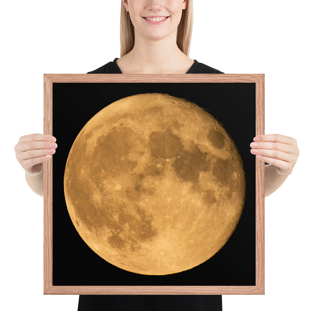 Framed Poster - An October Moon, Moon Art, Lunar Art, Seasonal Art, Autumn Art, Halloween Art, Nature Art, Wall Art, Bedroom Art, Living Room Art, Home Décor, Photography,