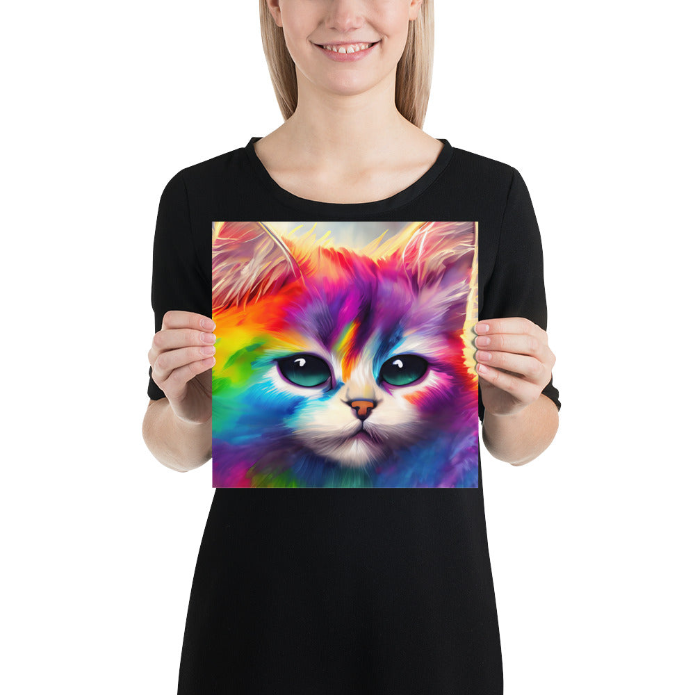 cat, feline, cats, pets, rainbow, colors, colorful, vibrant,