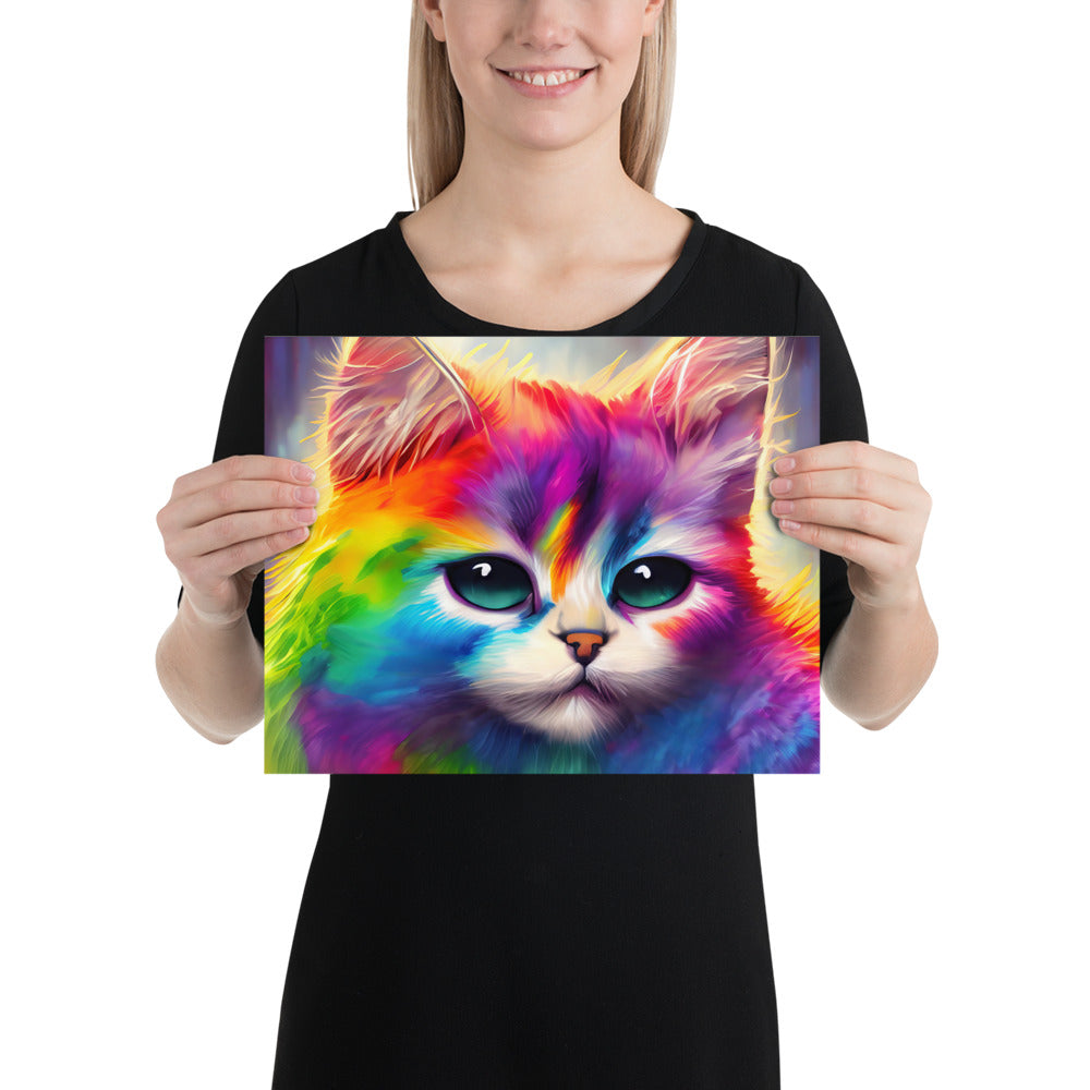 cat, feline, cats, pets, rainbow, colors, colorful, vibrant,