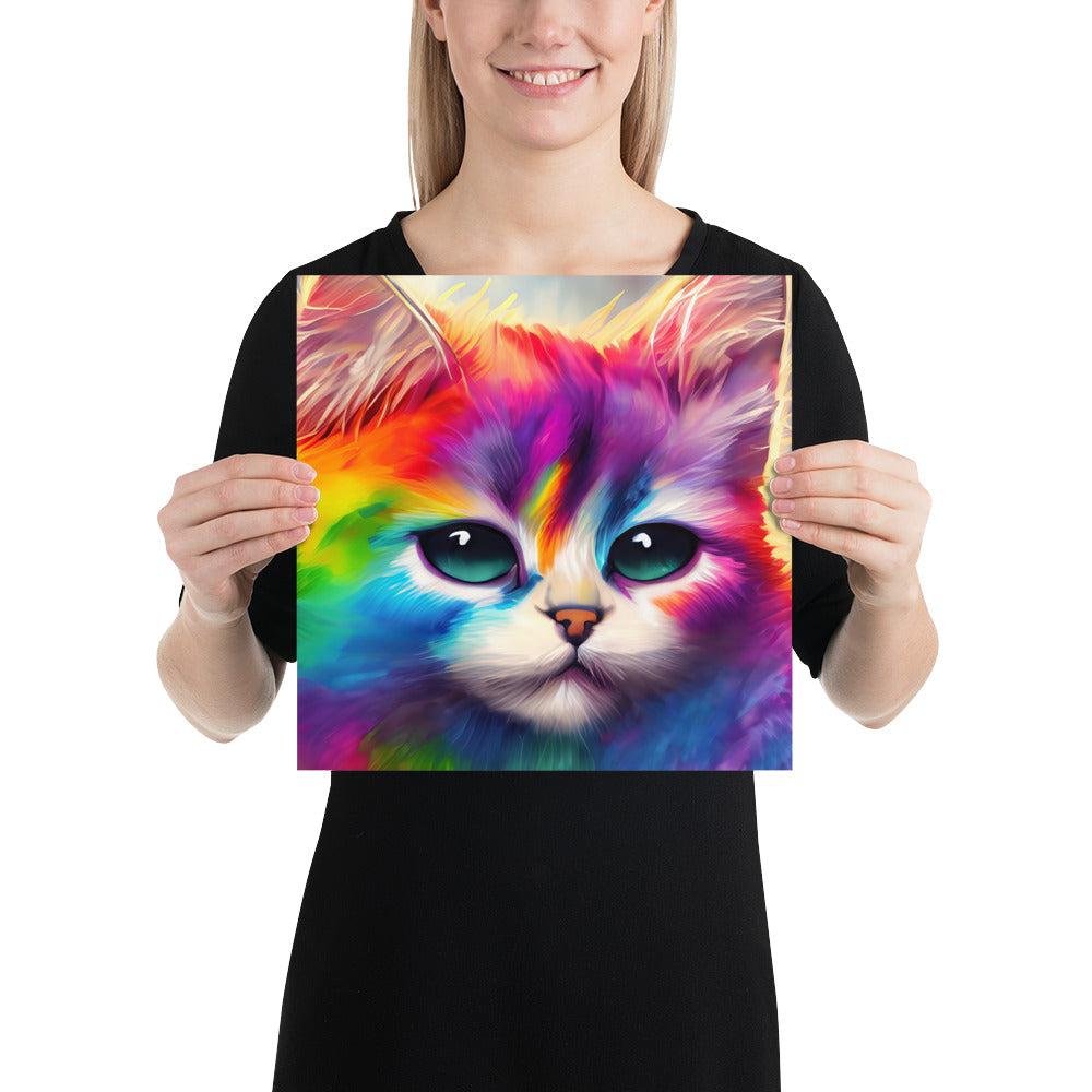 cat, feline, cats, pets, rainbow, colors, colorful, vibrant,