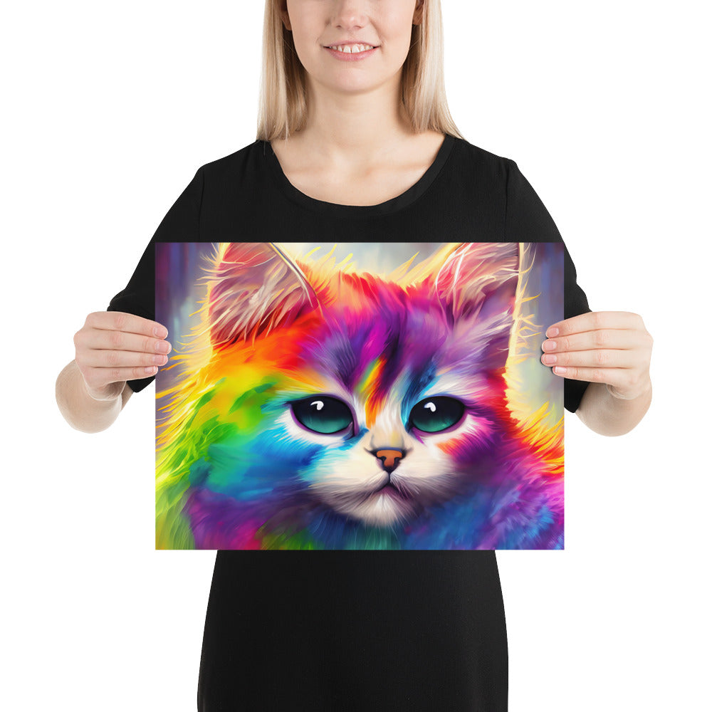 cat, feline, cats, pets, rainbow, colors, colorful, vibrant,