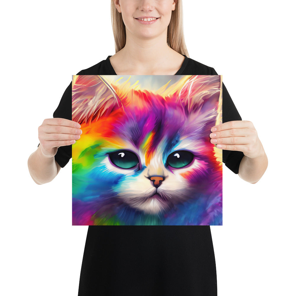 cat, feline, cats, pets, rainbow, colors, colorful, vibrant,