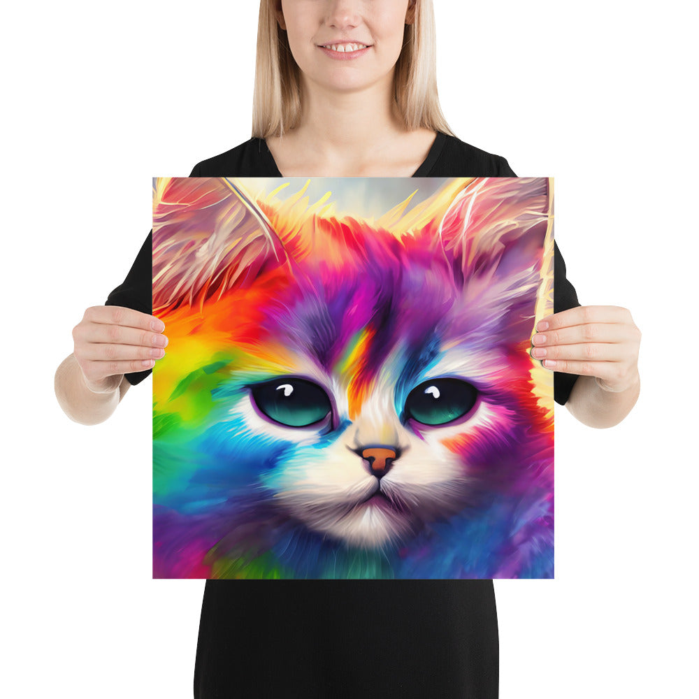 cat, feline, cats, pets, rainbow, colors, colorful, vibrant,