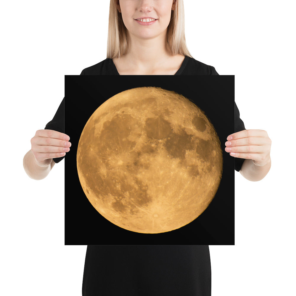 Poster - An October Moon, Moon Art, Lunar Art, Seasonal Art, Autumn Art, Halloween Art, Nature Art, Wall Art, Bedroom Art, Living Room Art, Home Décor, Photography,