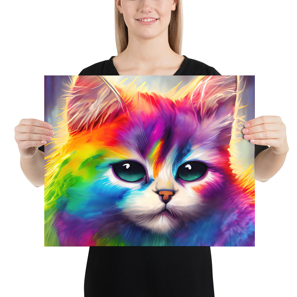 cat, feline, cats, pets, rainbow, colors, colorful, vibrant,