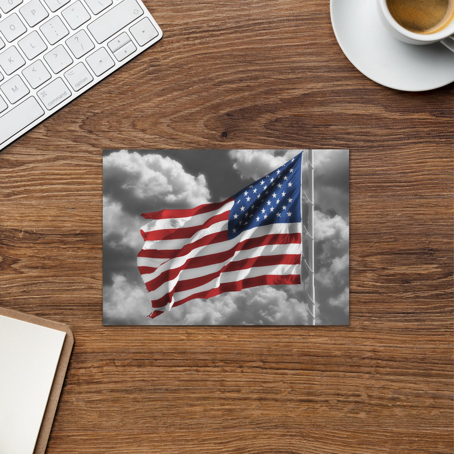 Greeting Card - Old Glory, The American Flag, Color Splash, Photography, Stylized Art, Red, White And Blue