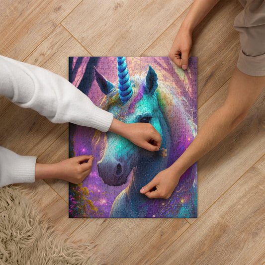 Jigsaw Puzzle - A Magical Unicorn, Unicorn Art, Fantasy Art, Colorful Art, Kids Art, Home Décor, Puzzles, Games, Entertainment,