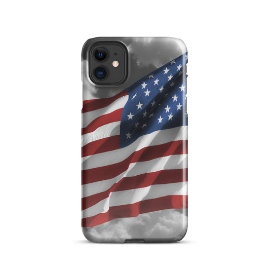 Snap case for iPhone® - Old Glory, The American Flag, Color Splash, Photography, Stylized Art, Red, White And Blue