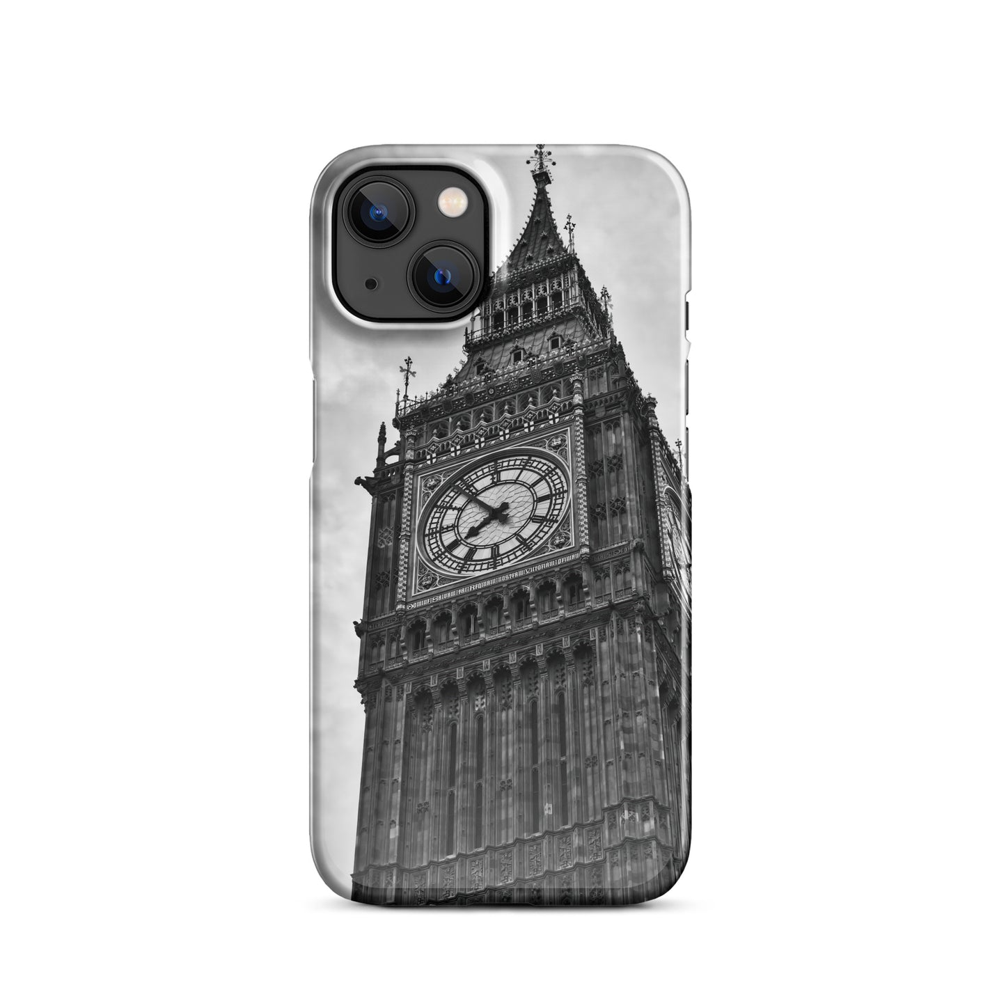 Snap Case For iPhone® - Big Ben, Photo Art, Black And White Art, Gothic Art, Tech Art, Phone Case, Home Décor, London, Britain, UK, Travel, Photography, Black And White,