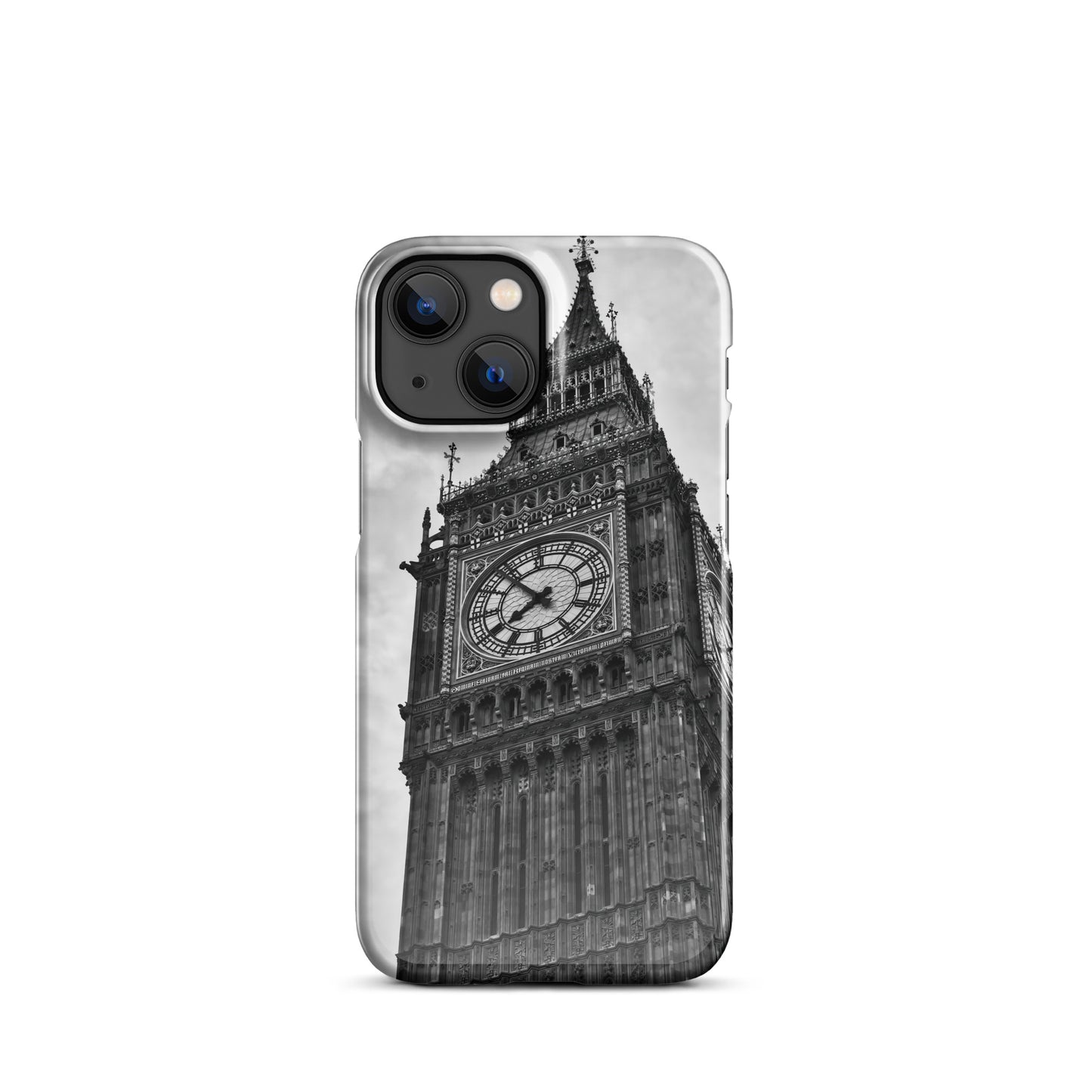 Snap Case For iPhone® - Big Ben, Photo Art, Black And White Art, Gothic Art, Tech Art, Phone Case, Home Décor, London, Britain, UK, Travel, Photography, Black And White,