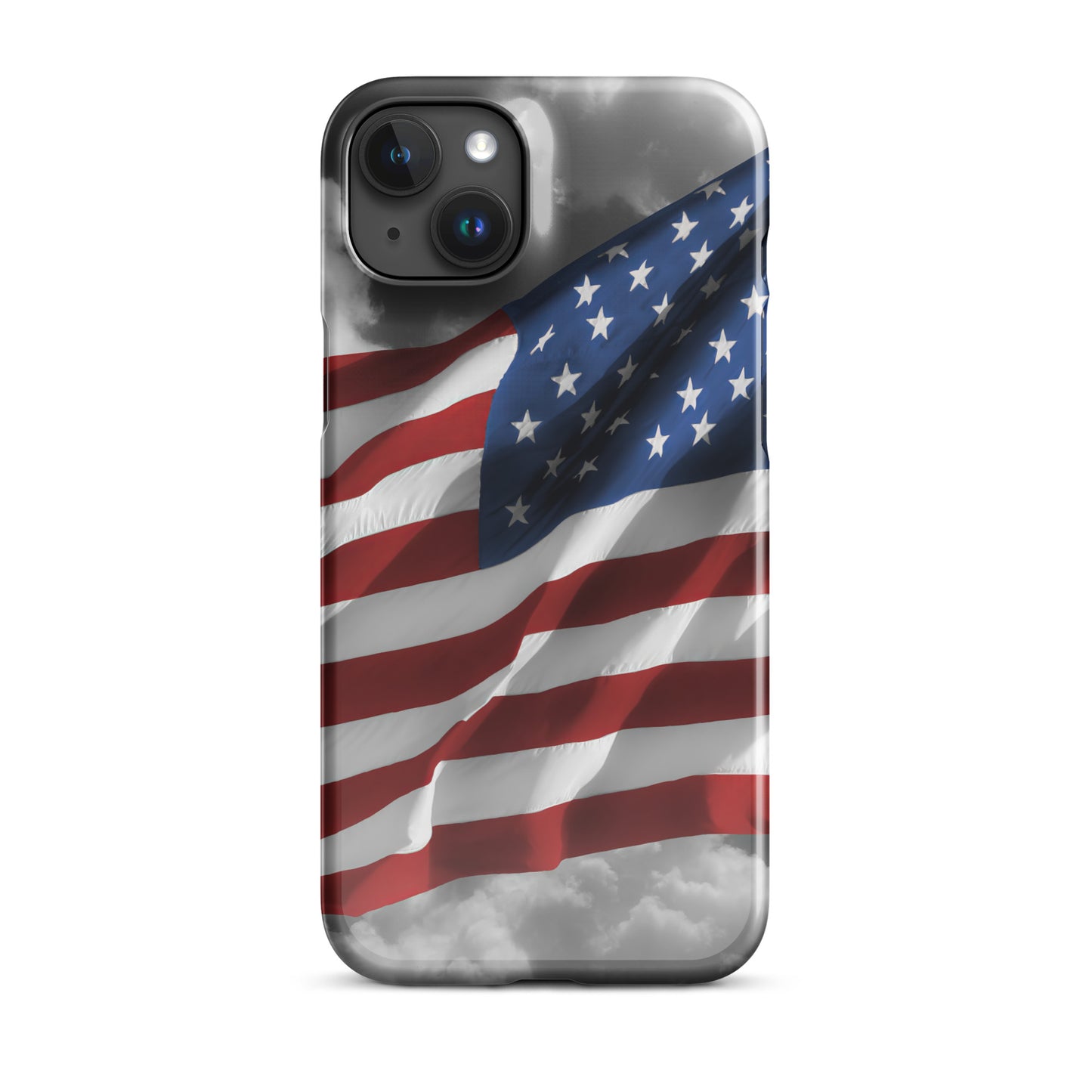 Snap case for iPhone® - Old Glory, The American Flag, Color Splash, Photography, Stylized Art, Red, White And Blue