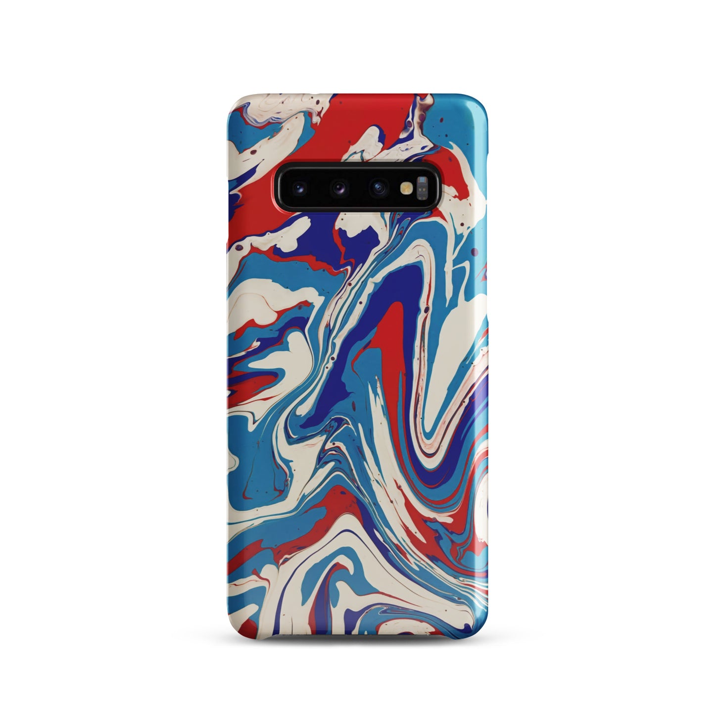 Snap case for Samsung® - Abstract I, Red, White and Blue, Talovon Art, Surreal Art, Stylized Art, Wall Art, Abstract Art, Flow Painting, Acrylic Painting, Colorful Art, Vibrant Art,