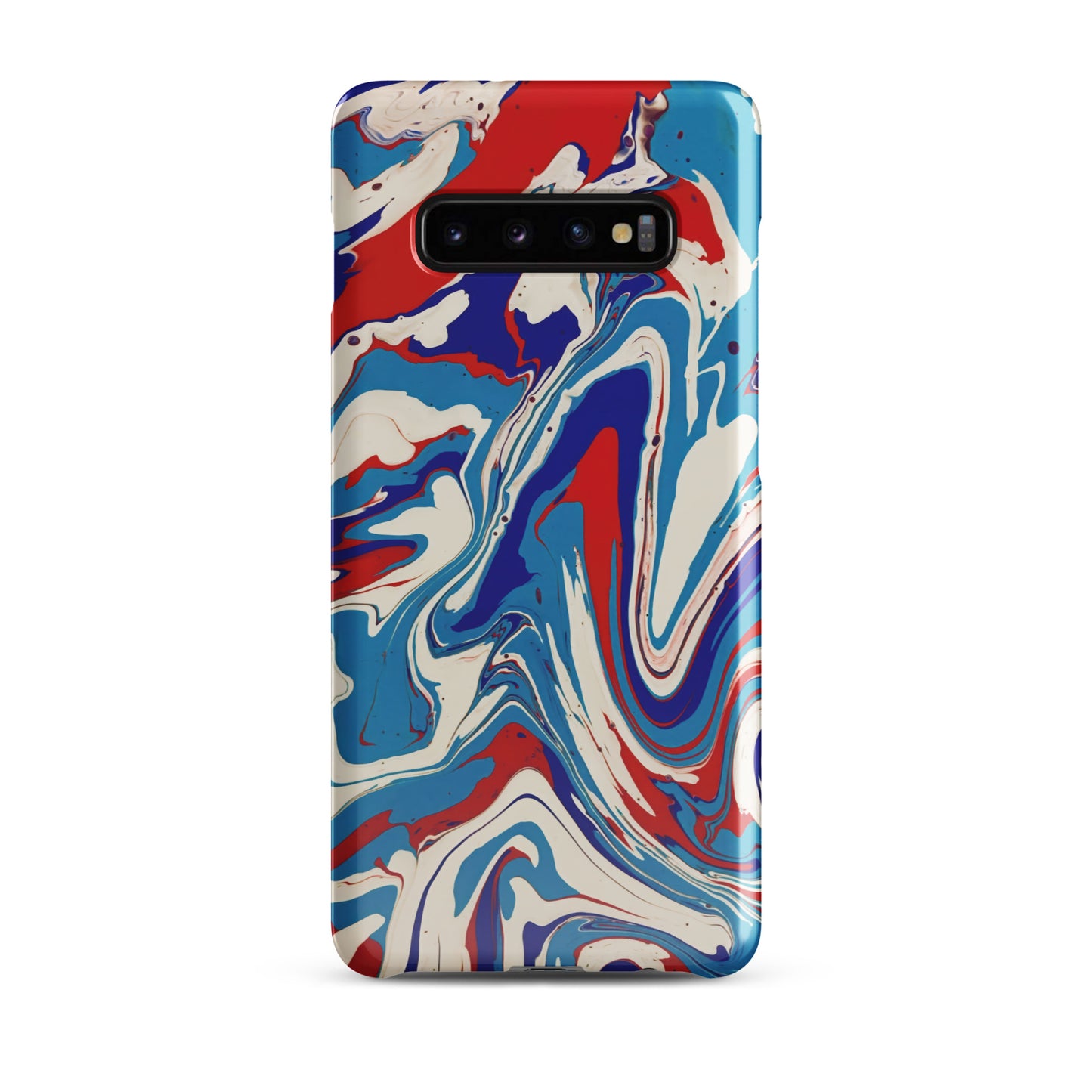 Snap case for Samsung® - Abstract I, Red, White and Blue, Talovon Art, Surreal Art, Stylized Art, Wall Art, Abstract Art, Flow Painting, Acrylic Painting, Colorful Art, Vibrant Art,