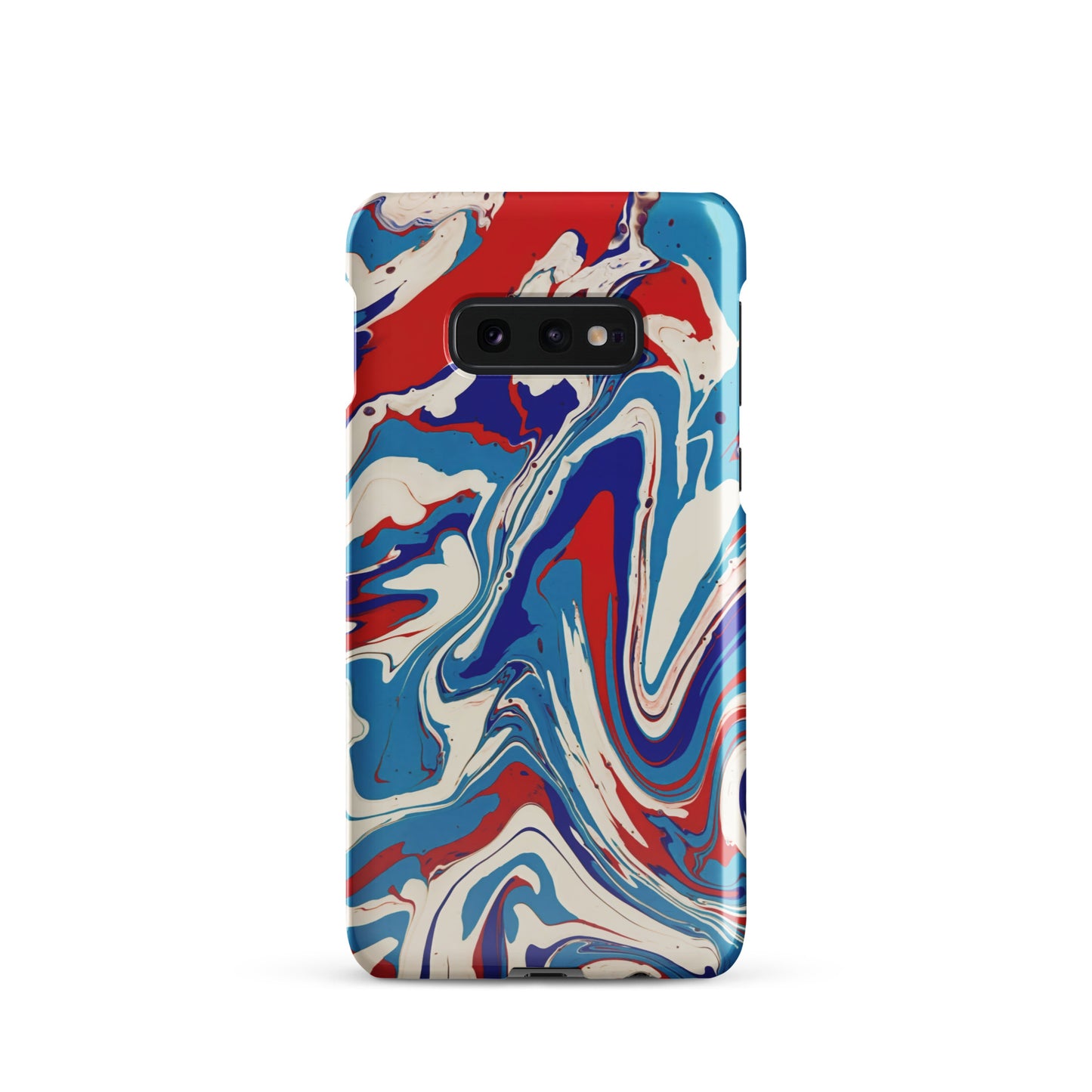 Snap case for Samsung® - Abstract I, Red, White and Blue, Talovon Art, Surreal Art, Stylized Art, Wall Art, Abstract Art, Flow Painting, Acrylic Painting, Colorful Art, Vibrant Art,