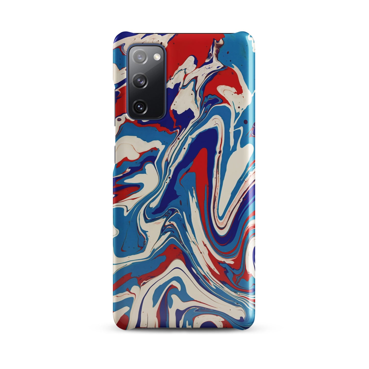 Snap case for Samsung® - Abstract I, Red, White and Blue, Talovon Art, Surreal Art, Stylized Art, Wall Art, Abstract Art, Flow Painting, Acrylic Painting, Colorful Art, Vibrant Art,