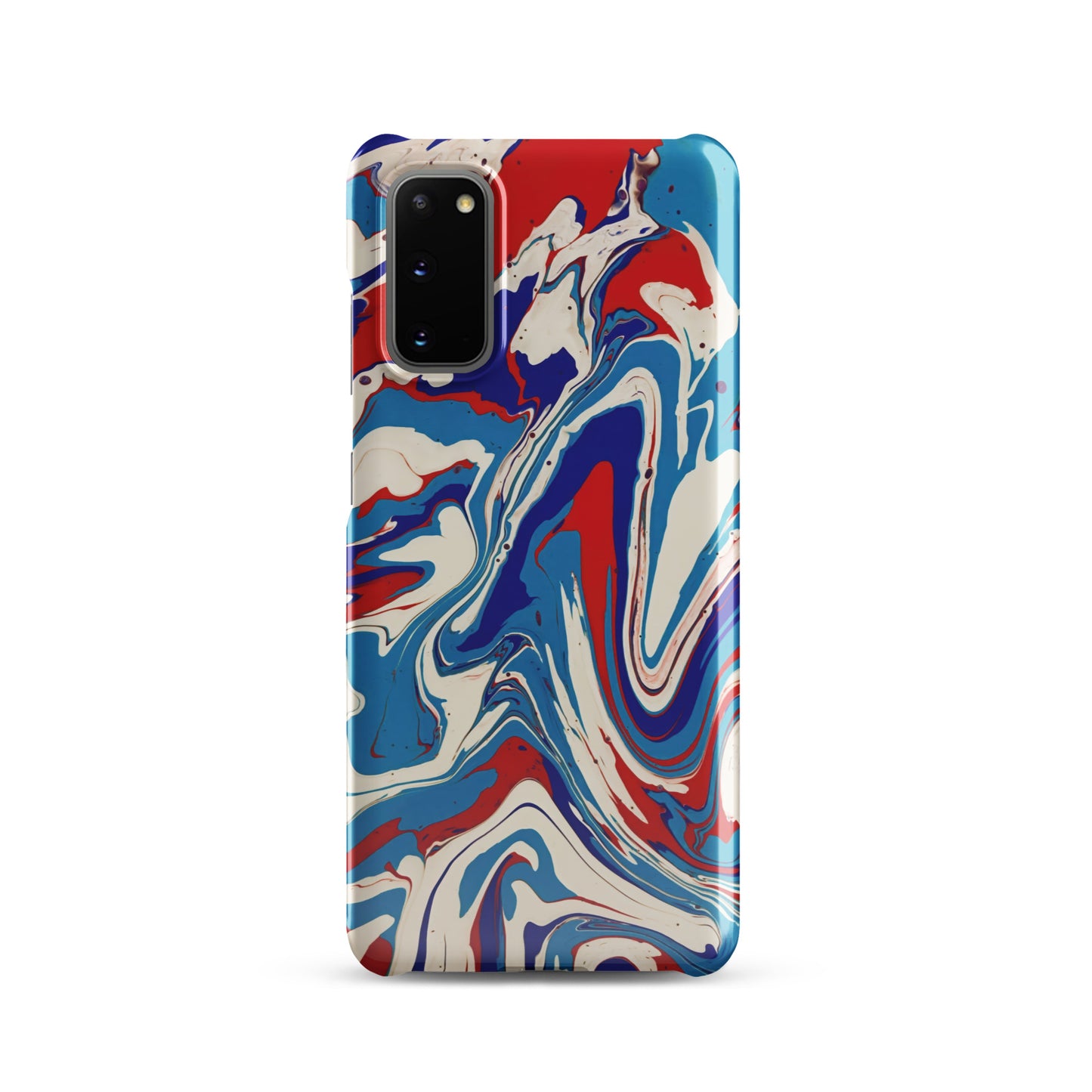 Snap case for Samsung® - Abstract I, Red, White and Blue, Talovon Art, Surreal Art, Stylized Art, Wall Art, Abstract Art, Flow Painting, Acrylic Painting, Colorful Art, Vibrant Art,