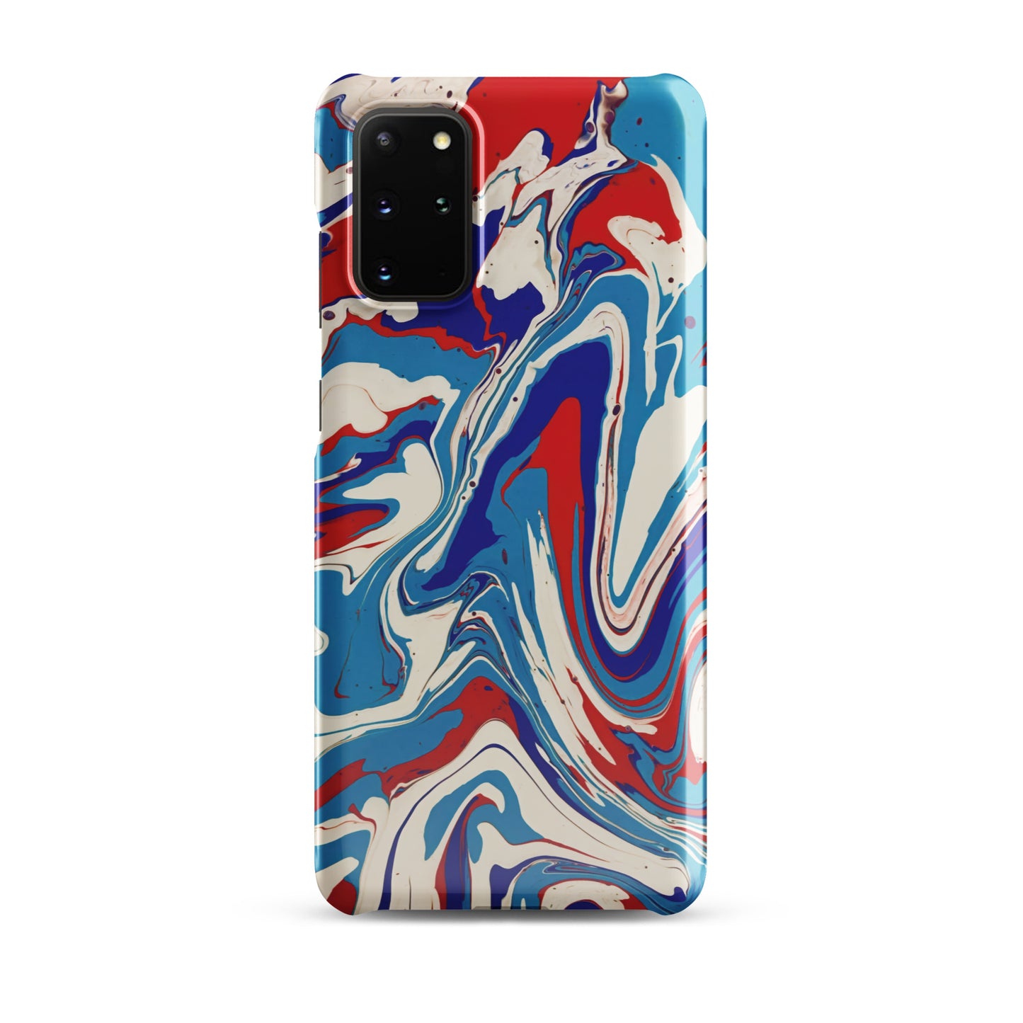 Snap case for Samsung® - Abstract I, Red, White and Blue, Talovon Art, Surreal Art, Stylized Art, Wall Art, Abstract Art, Flow Painting, Acrylic Painting, Colorful Art, Vibrant Art,