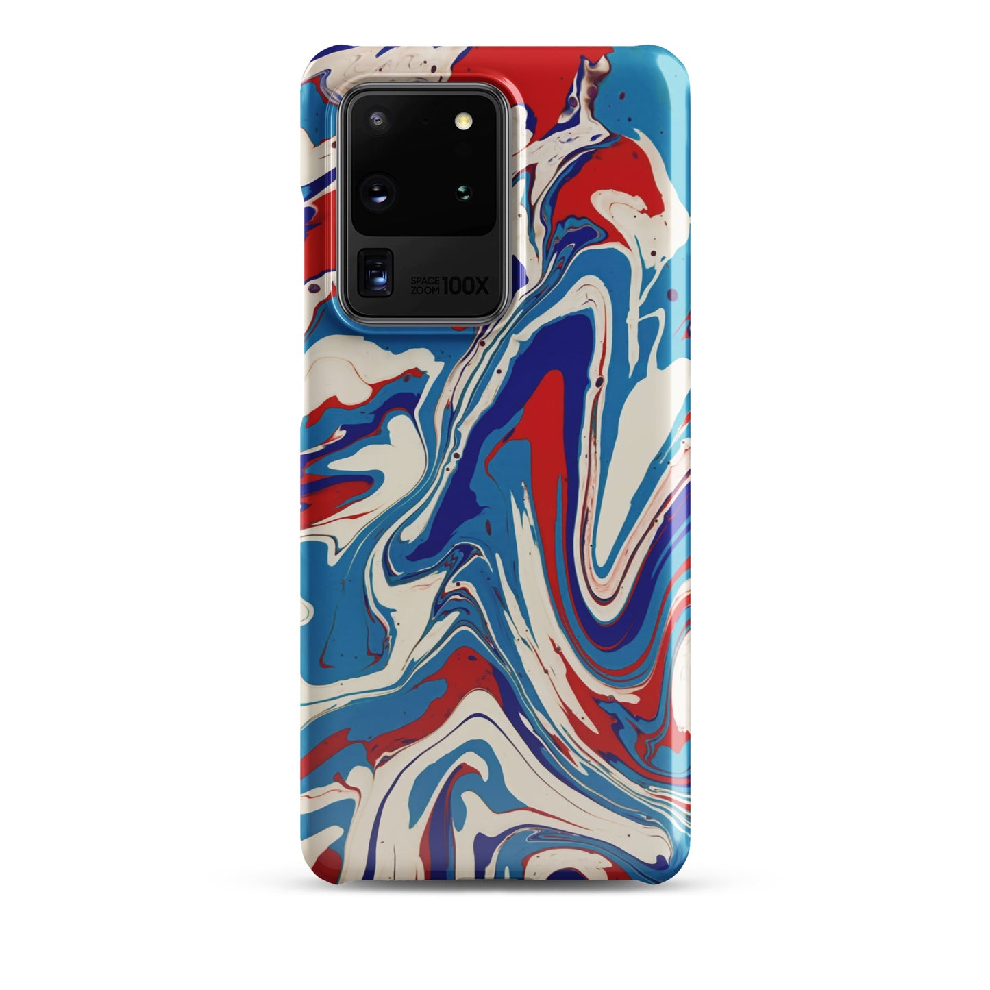 Snap case for Samsung® - Abstract I, Red, White and Blue, Talovon Art, Surreal Art, Stylized Art, Wall Art, Abstract Art, Flow Painting, Acrylic Painting, Colorful Art, Vibrant Art,