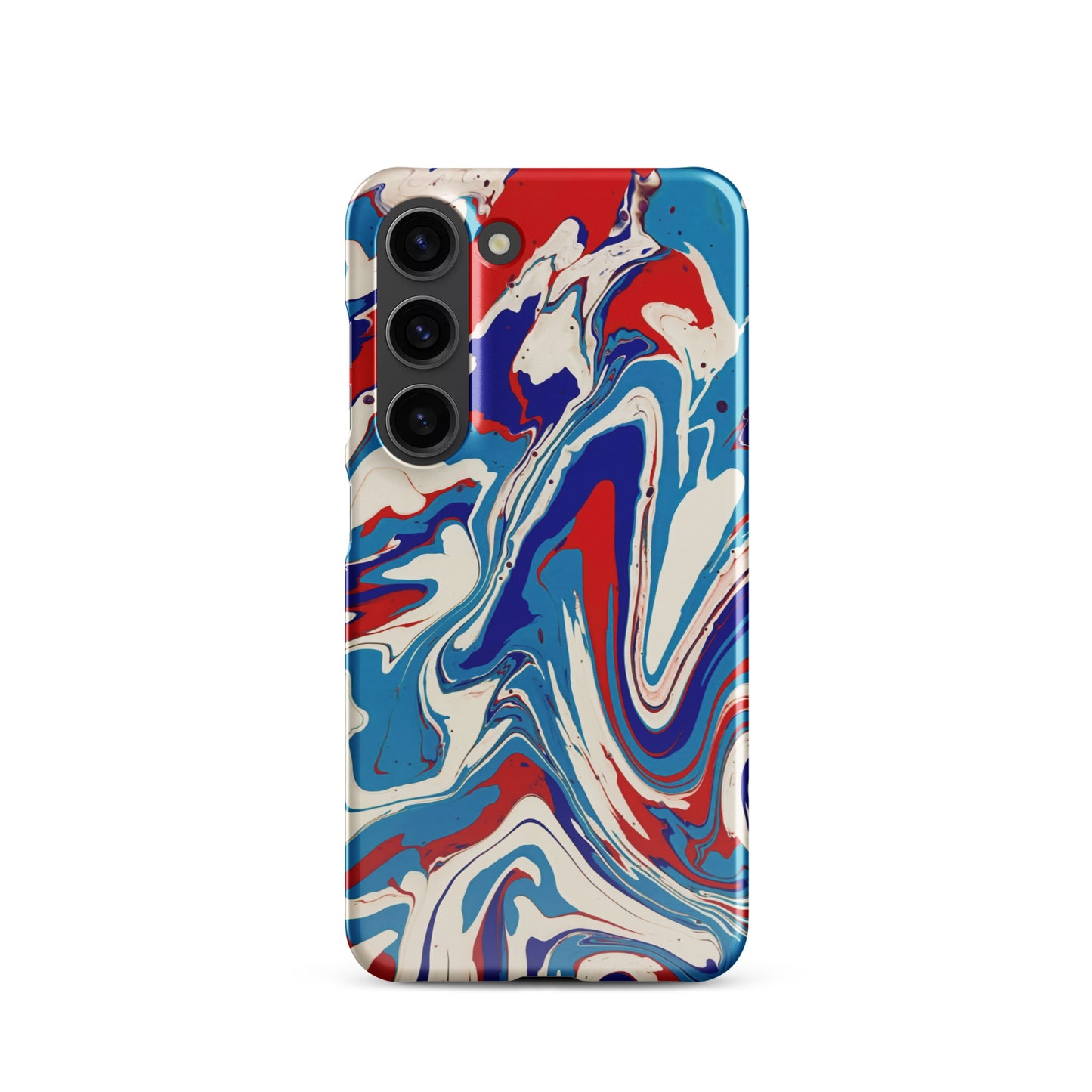 Snap case for Samsung® - Abstract I, Red, White and Blue, Talovon Art, Surreal Art, Stylized Art, Wall Art, Abstract Art, Flow Painting, Acrylic Painting, Colorful Art, Vibrant Art,