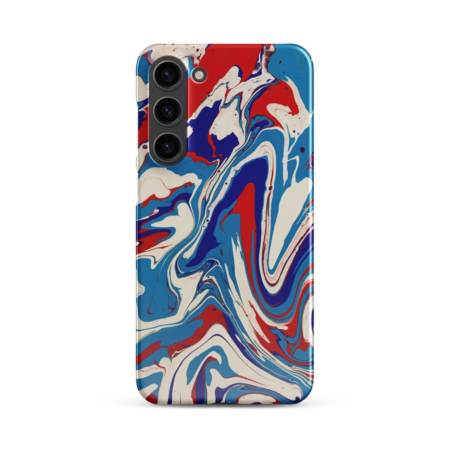 Snap case for Samsung® - Abstract I, Red, White and Blue, Talovon Art, Surreal Art, Stylized Art, Wall Art, Abstract Art, Flow Painting, Acrylic Painting, Colorful Art, Vibrant Art,