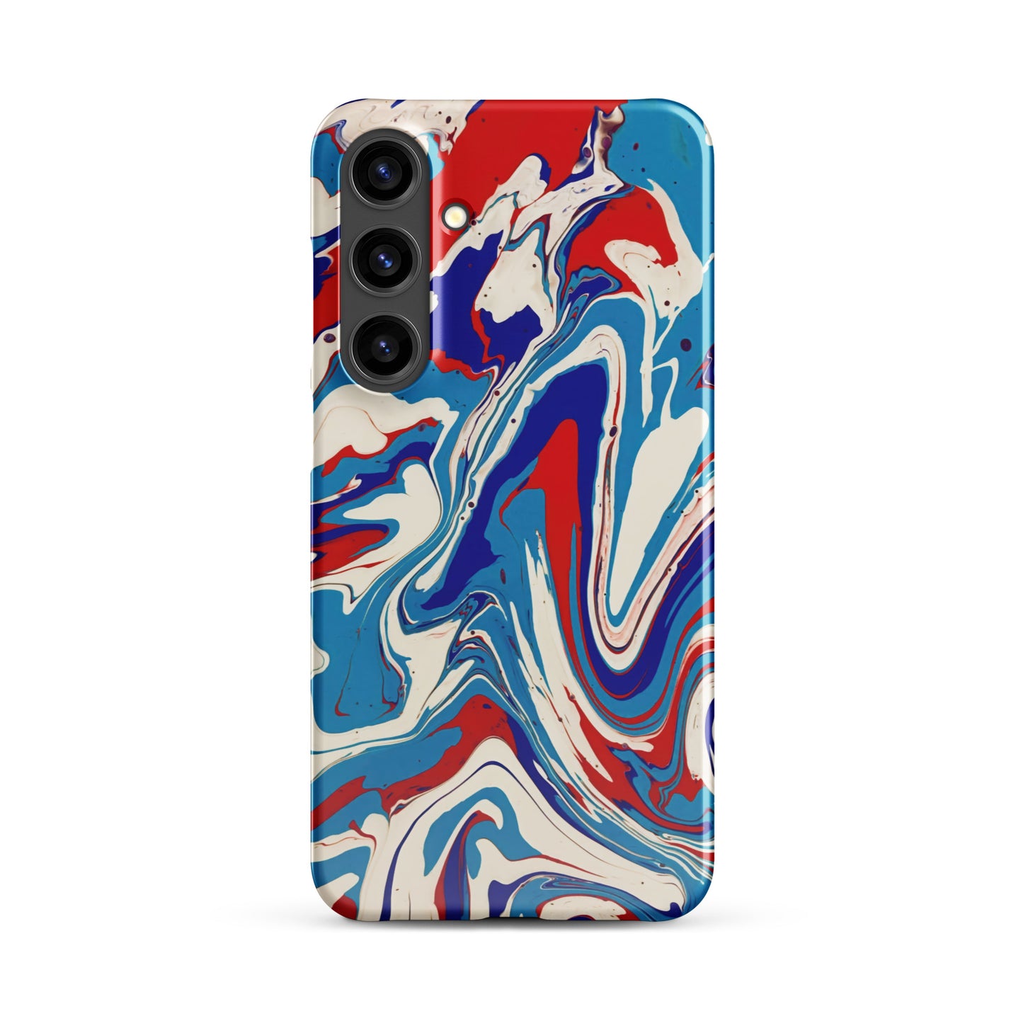 Snap case for Samsung® - Abstract I, Red, White and Blue, Talovon Art, Surreal Art, Stylized Art, Wall Art, Abstract Art, Flow Painting, Acrylic Painting, Colorful Art, Vibrant Art,