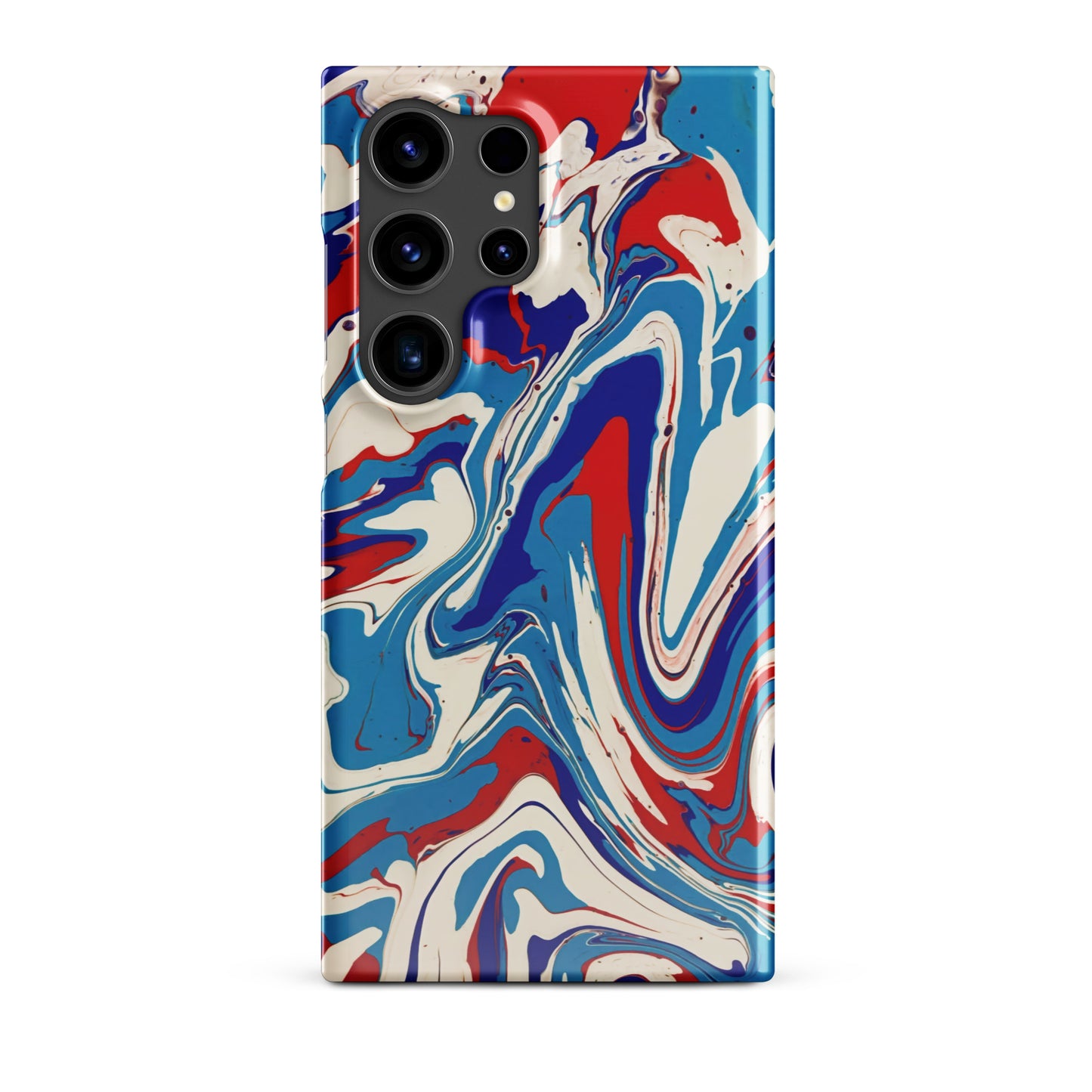 Snap case for Samsung® - Abstract I, Red, White and Blue, Talovon Art, Surreal Art, Stylized Art, Wall Art, Abstract Art, Flow Painting, Acrylic Painting, Colorful Art, Vibrant Art,